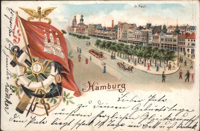 Hamburg St Pauli Fahne