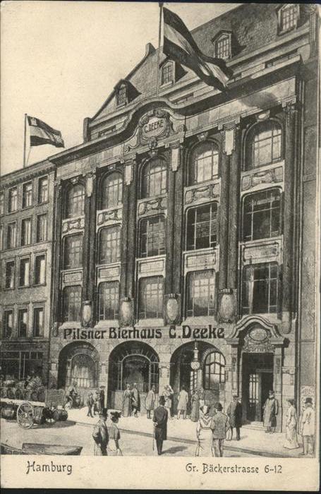 Hamburg Grosse Bäckerstrasse Pilsner Bierhaus C