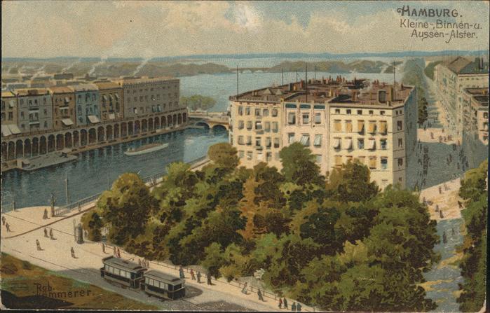 Hamburg Kleine_ Binnen-u. Aussen-Alster