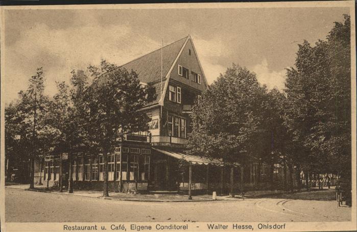 Ohlsdorf Hamburg Cafe Walter Hesse