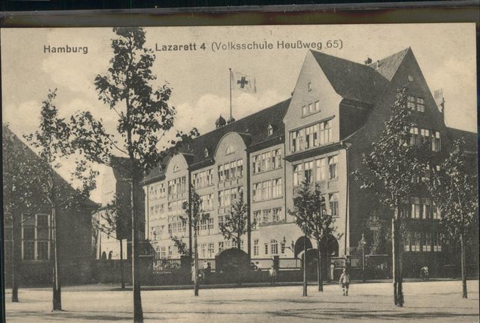 HAMBURG CITY Lazarett 4 Volksschule Heussweg