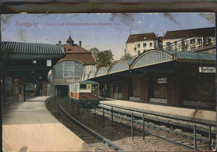U-Bahn Subway Underground Hoch- und U-Bahn Berliner Tor