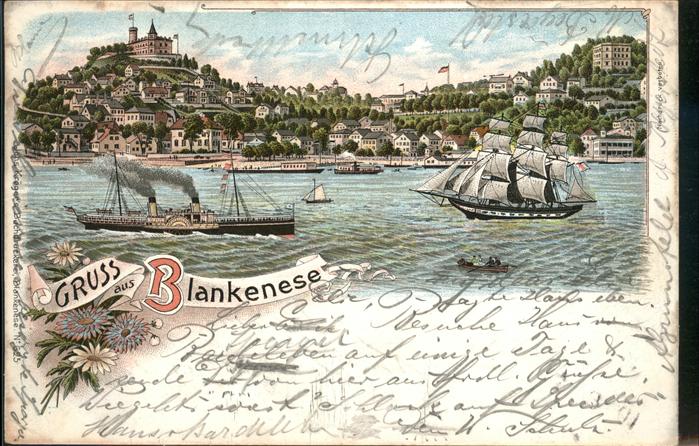 Blankenese Hamburg Schiff Seitenraddampfer