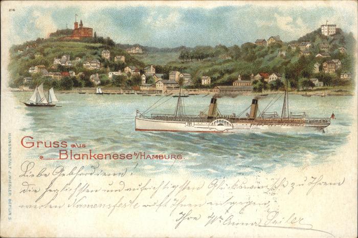 Blankenese Hamburg Seitenraddampfer