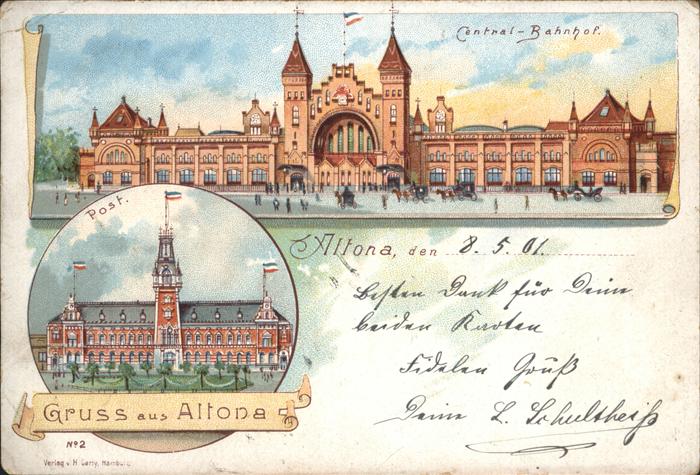 Altona Hamburg Hauptbahnhof Post