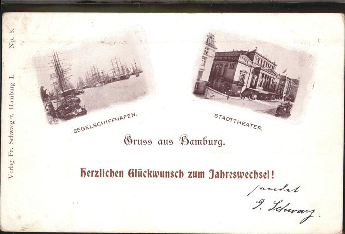 Hamburg Segelschiffhafen Theater Neujahr