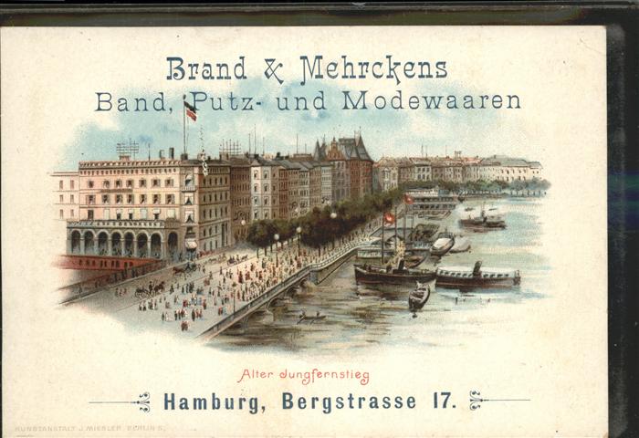 Hamburg Jungfernstieg Brand & Mehrckens Modewar