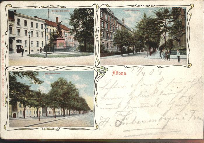 Altona Hamburg Siegesdenkmal Marktstrasse