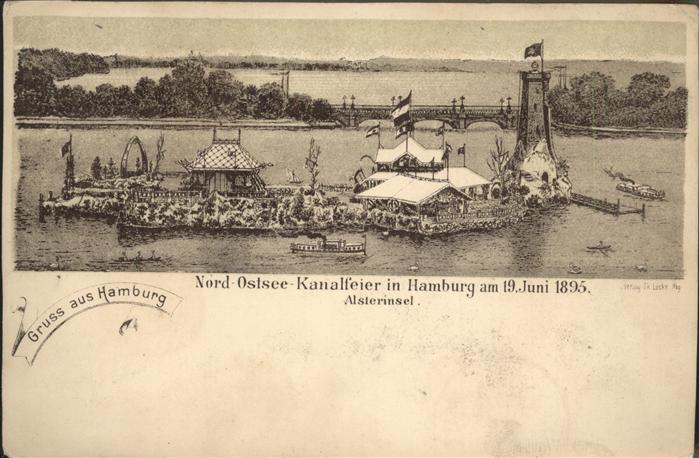 Hamburg Nord-Ostsee Kanalfeier Alsterinsel