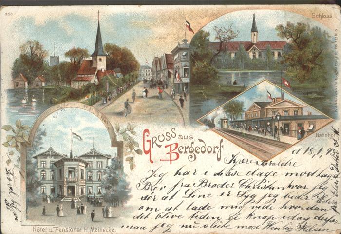 Bergedorf Hamburg Hotel Pension Meinecke Bahnhof Schloss