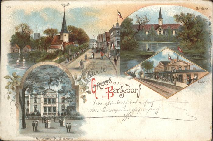 Bergedorf Hamburg Pension Sievers Schloss Bahnhof