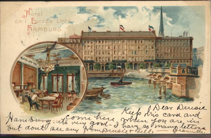 Hamburg Hotel de l'Europe Lmtd.