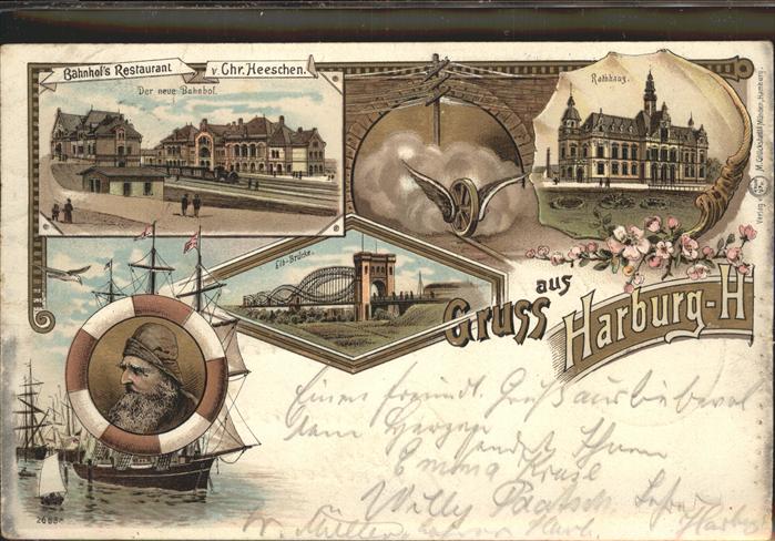 Harburg Hamburg Bahnhof Restaurant Elbbrücke Rathaus