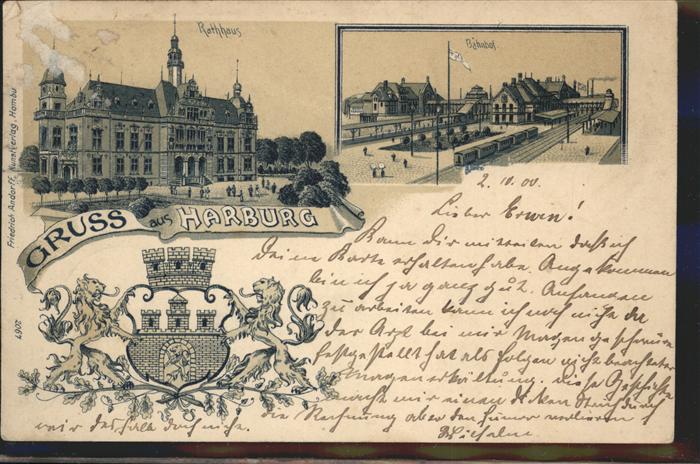 Harburg Hamburg Rathaus Bahnhof Wappen