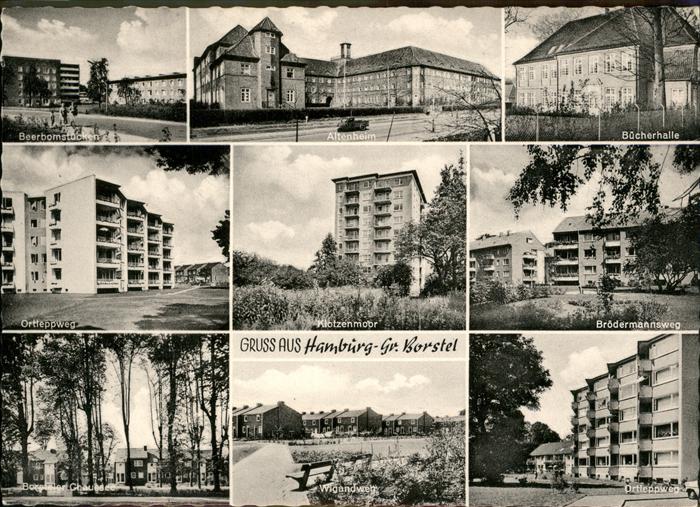 HAMBURG  CITY Gross Borstel Broedermannsweg Buecherhalle Altenheim