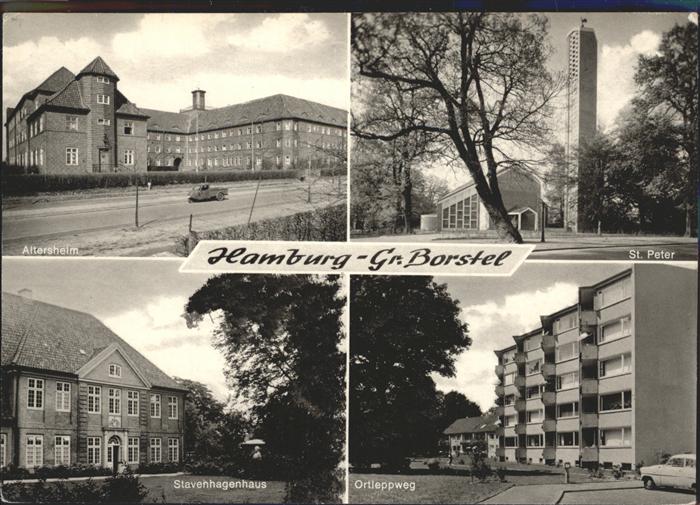HAMBURG  CITY Gross Borstel Ortleppweg Stavenhagenhaus Altersheim St Peter