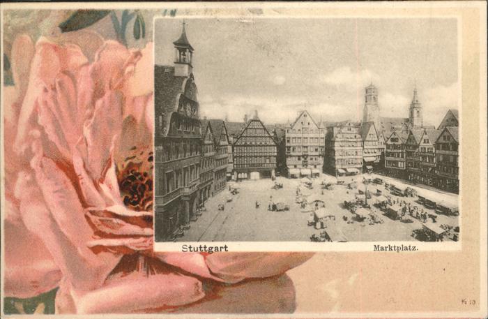 Stuttgart Marktplatz Rose