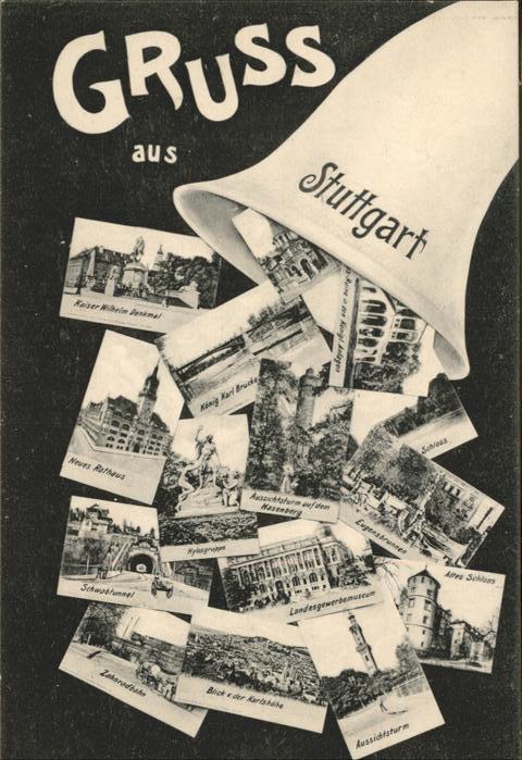 Stuttgart Kaiser Wilhelm Denkmal König Karl Brüc