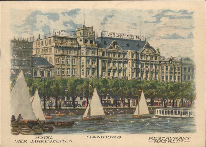 HAMBURG  CITY Restaurant Haerlin Hotel vier Jahreszeiten Schiff