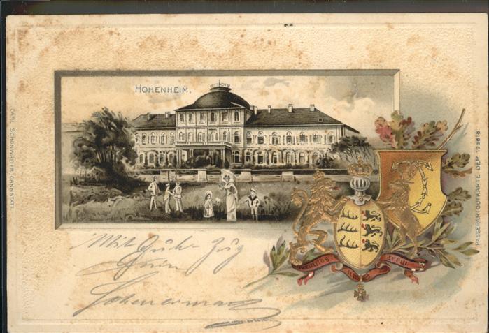 Hohenheim Prägedruck