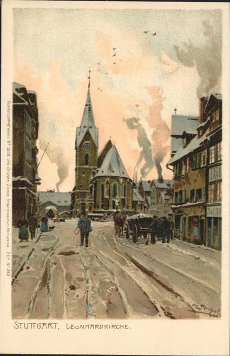 Stuttgart Leonhard Kirche Kutsche