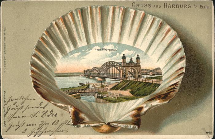 Harburg Hamburg Muschel Elbbrücke