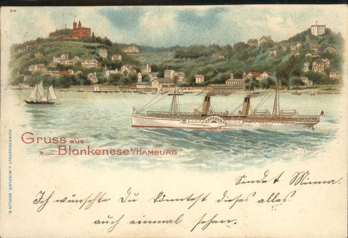 Blankenese Hamburg Schiff