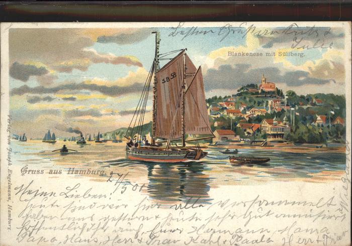 Hamburg Blankenese Süllberg Schiff