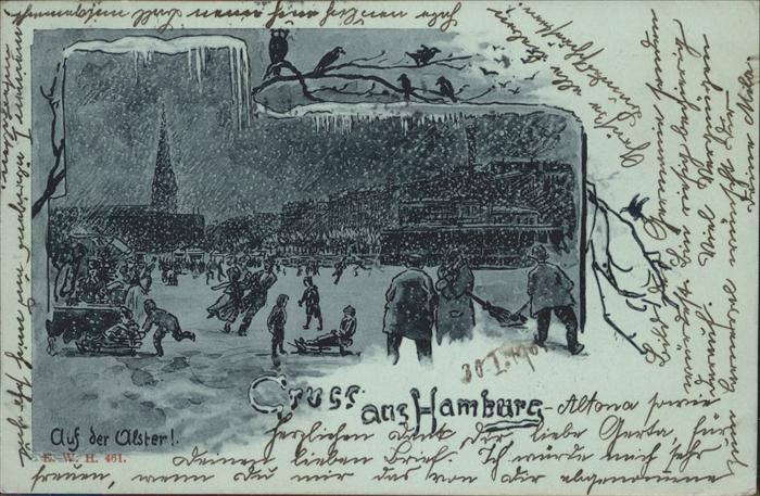 Hamburg Alster Schlitten