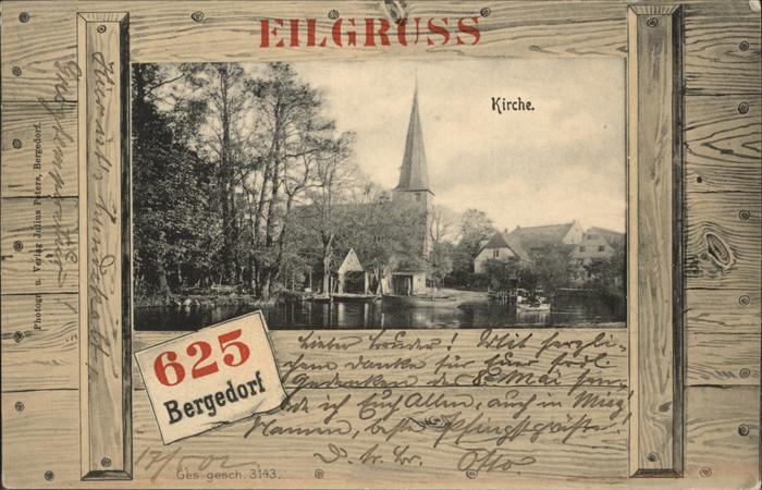 Bergedorf Hamburg Kirche Eilgruss
