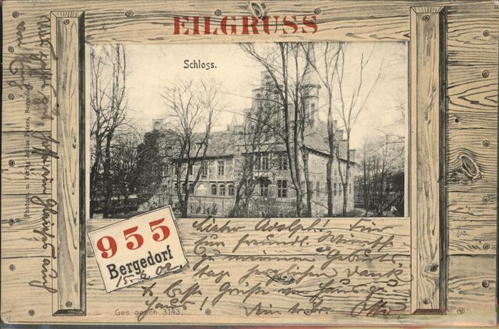 Bergedorf Hamburg Schloss Eilgruss