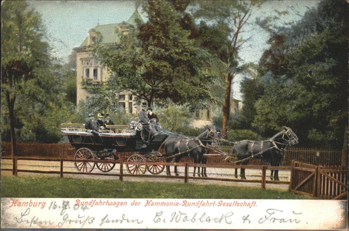 Hamburg Rundfahrtswagen Hammonia Rungfahrt Gese