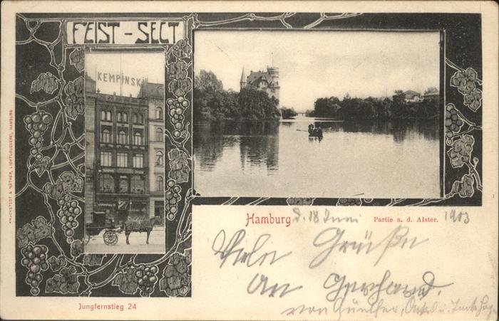 Hamburg Jungfernstieg Alster