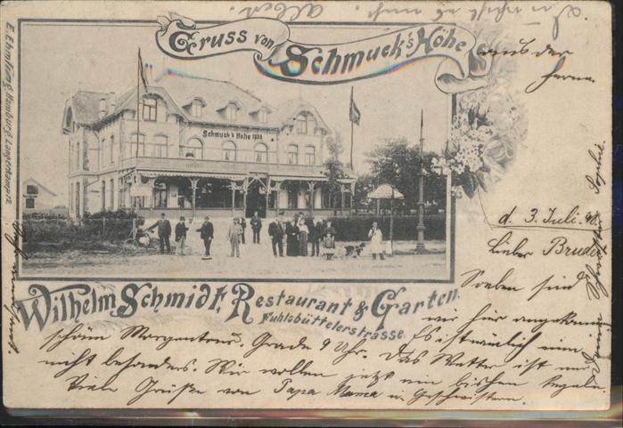 Hamburg Schmucks Höhe Wilhelm Schmidt Restauran