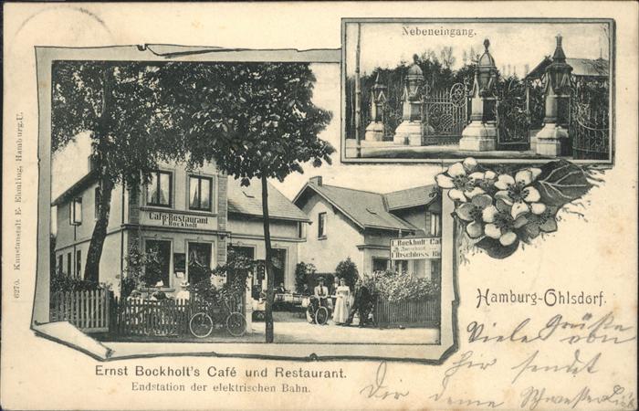 Ohlsdorf Hamburg Ernst Bockholts Cafe Restaurant