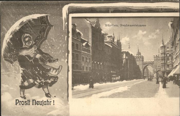 Muenchen Neuhauserstrasse Neujahr