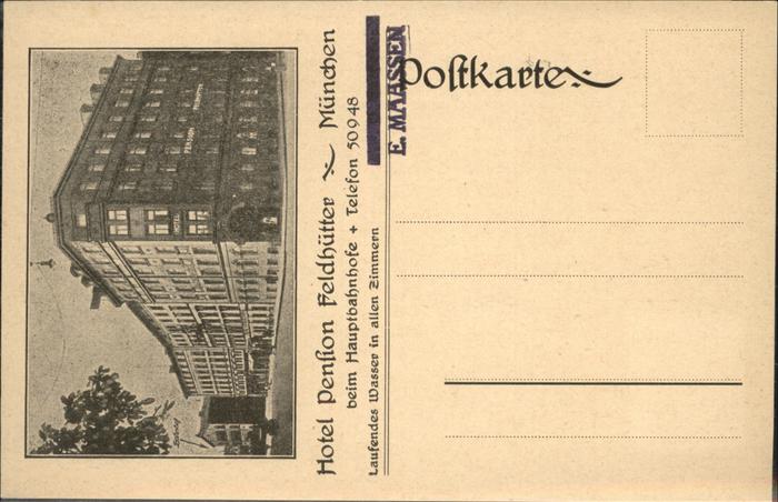 Muenchen Bayern Hotel Pension Feldhuetter