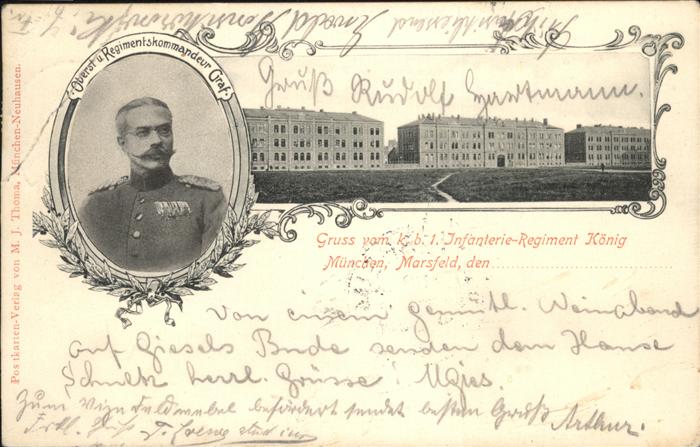 Muenchen Regimentskommandeur Graf