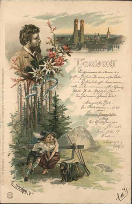 Muenchen Künstler E Döcker