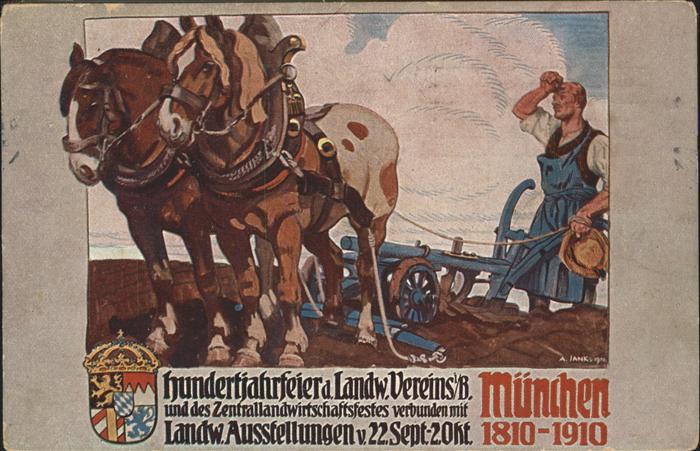 Muenchen Hundertjahrfeier Landwirtschafts Verein