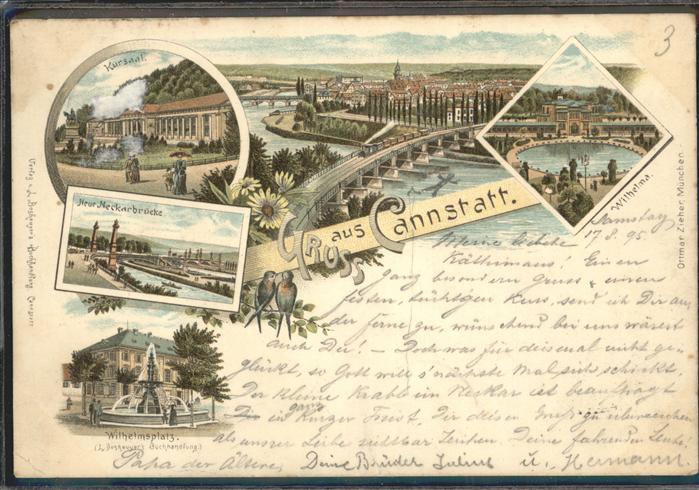 Bad Cannstatt Wilhelma Neckarbrücke Wilhelmaplatz