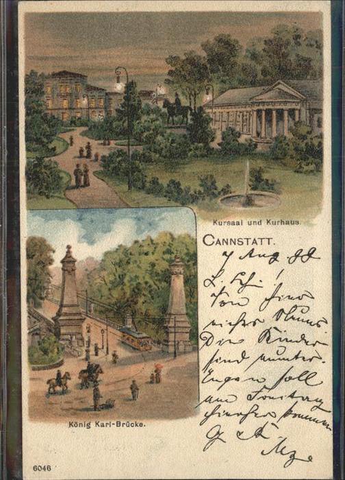 Bad Cannstatt Kusaal Kurhaus König Karl Brücke Pferd