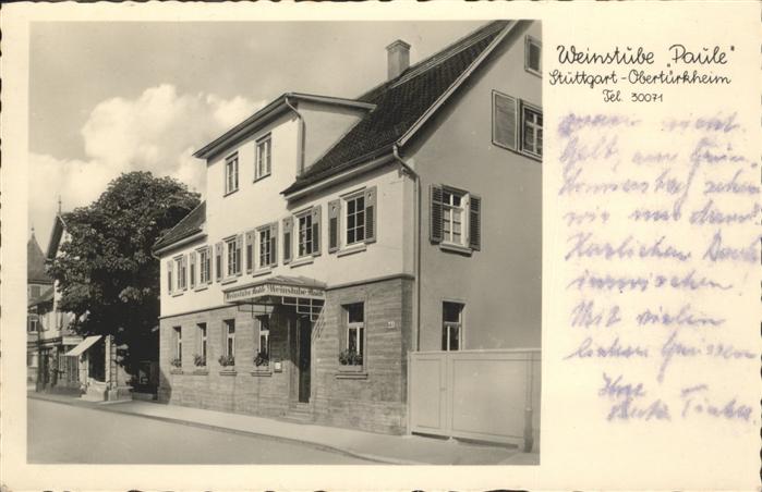 Obertuerkheim Weinstube Paule