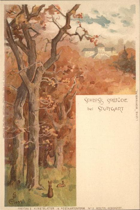 STUTTGART  CITY Schloss Solitude Kuenstler Closs