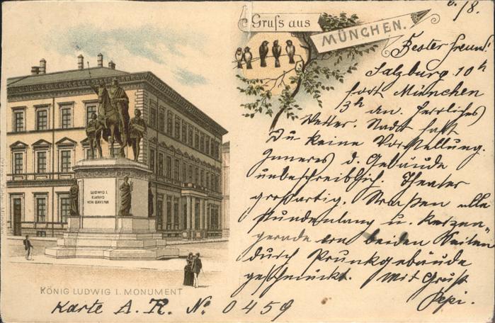 Muenchen König Ludwig Monument