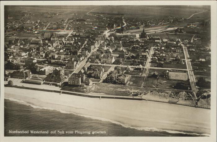 Westerland Sylt Fliegeraufnahme