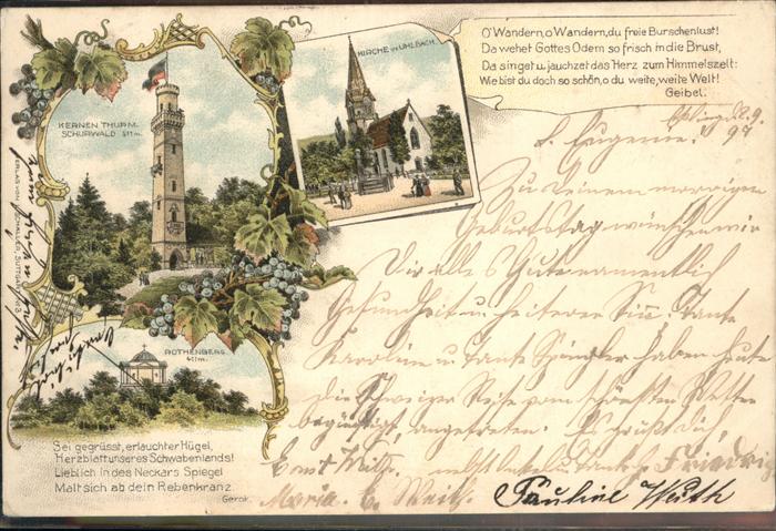 Uhlbach Stuttgart Kirche Kernen Thurm Rothenberg