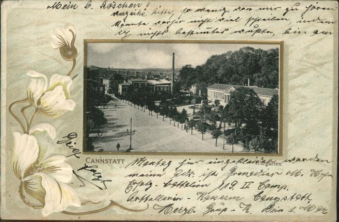 Cannstatt Kurgarten Prägedruck