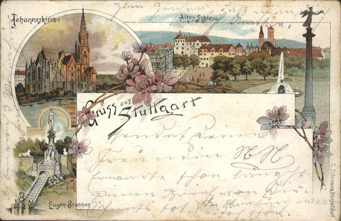 Stuttgart Altes Schloss Johannes Kirche Eugen Bru