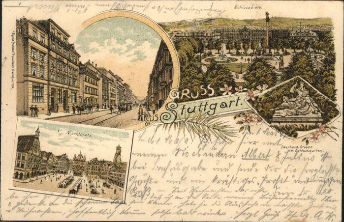 Stuttgart Schlossplatz Marktplatz Strassenbahn